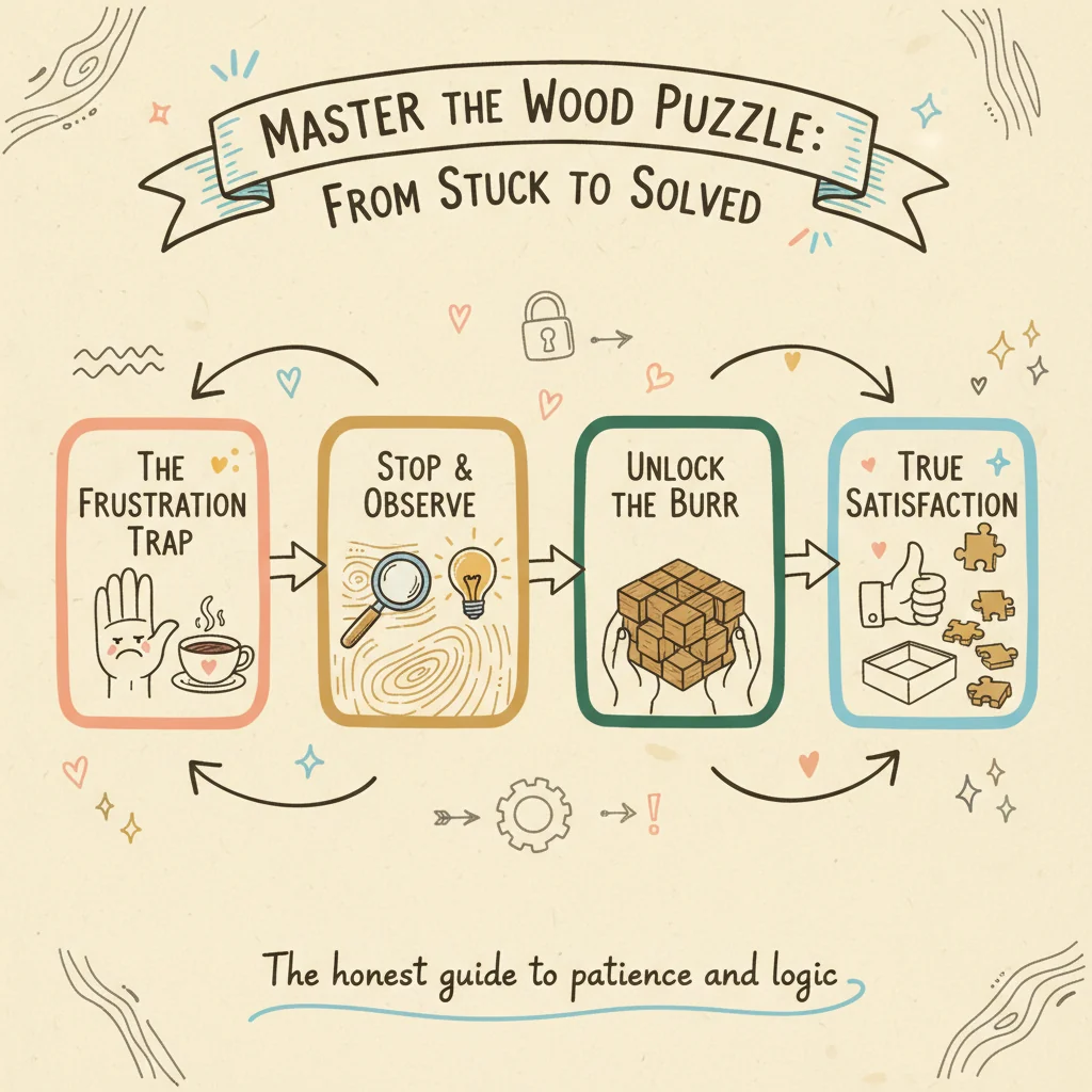 Solve Wood Puzzle: How to Stop Forcing and Start Seeing