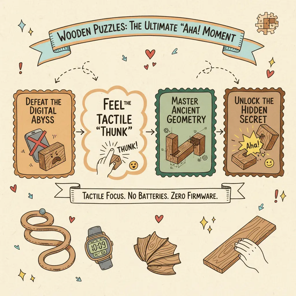 Wooden Brainteaser Puzzles: Why Your Hands Need the Challenge