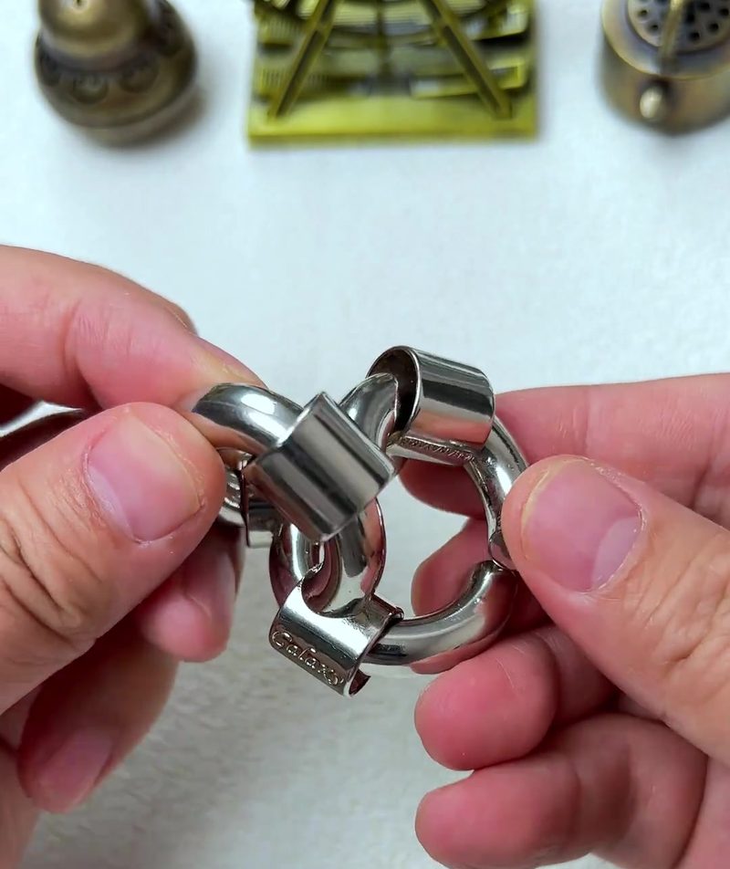 Cast Galaxy Puzzle: The 4-Piece Metal Brain Teaser That Breaks Your Assumptions 25 step 11 aligning cross sections