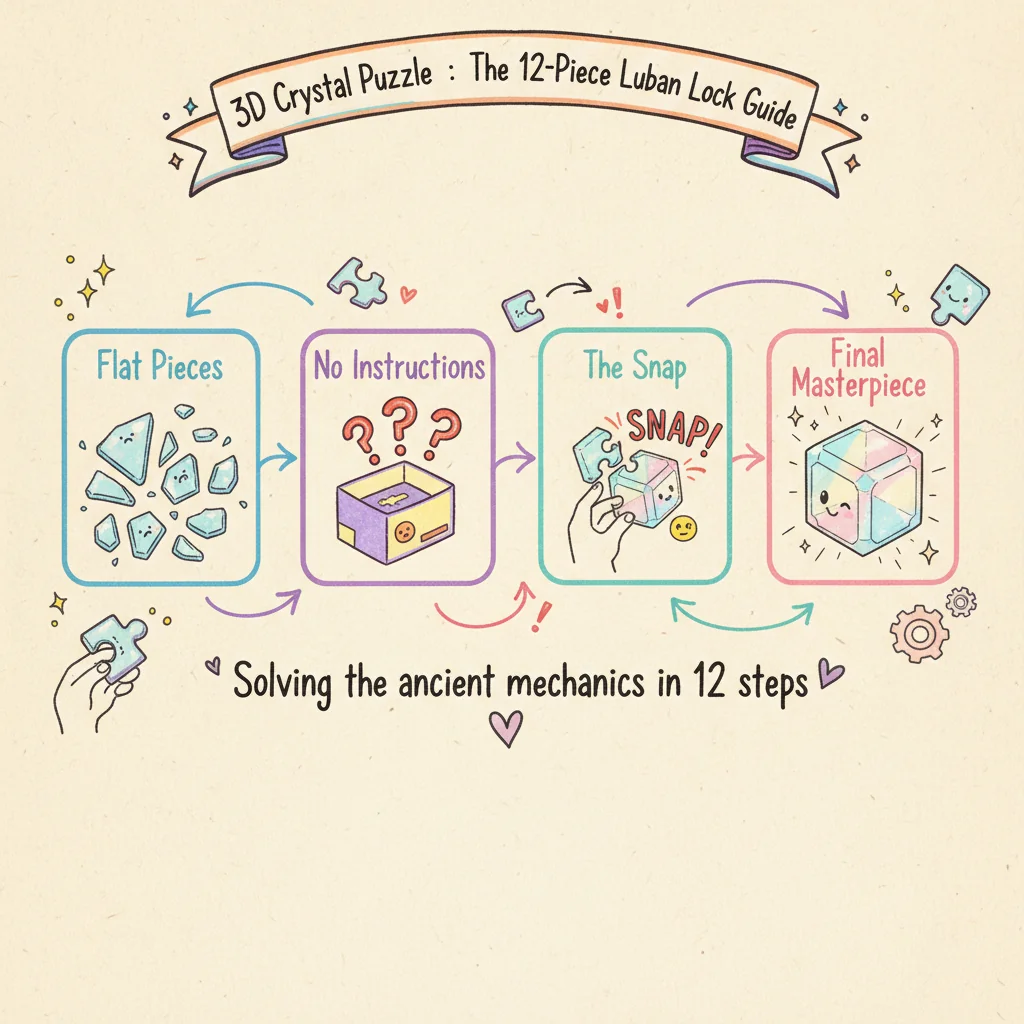 The 12 Piece Crystal Luban Lock Set: A Hands-On Guide to the Ultimate 3D Brain Teaser 1 The 12 Piece Crystal Luban Lock Set: A Hands-On Guide to the Ultimate 3D Brain Teaser