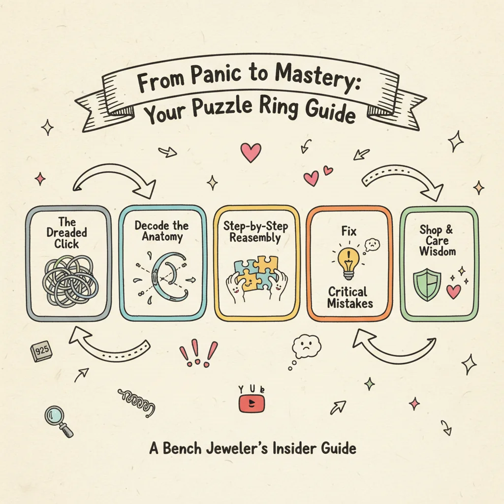 6 Band Puzzle Ring: Reassemble Yours Without the Panic