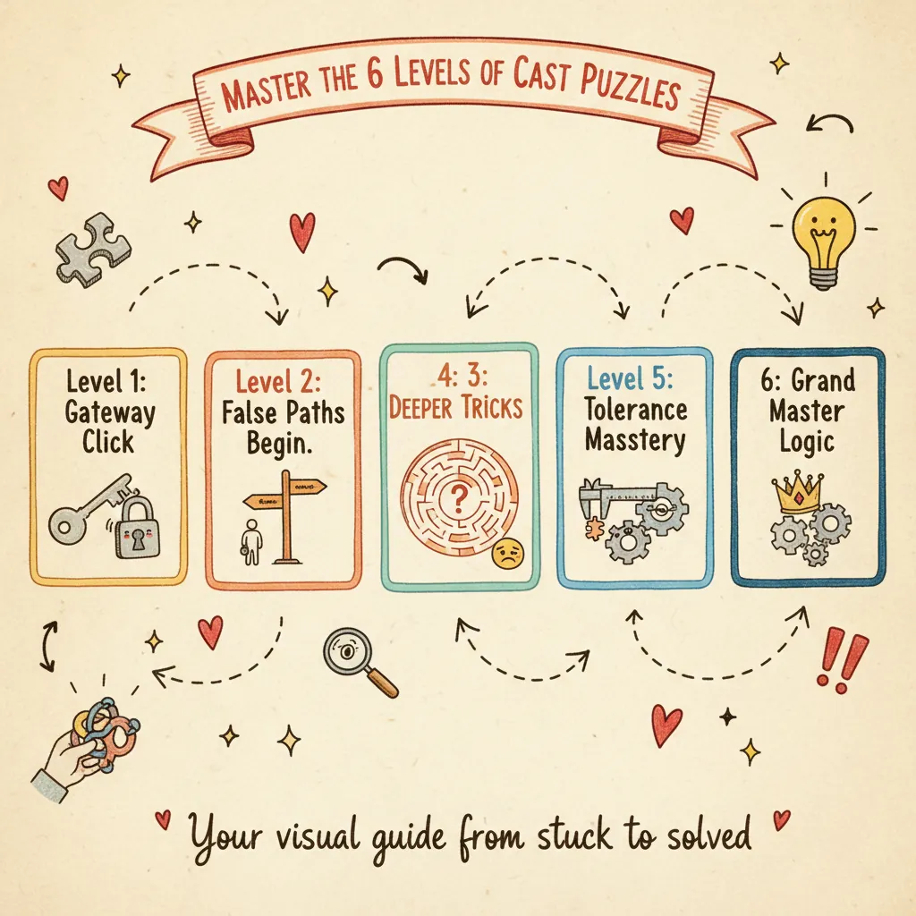 Hanayama Cast Puzzle Solutions by Level: Your Structured Escape