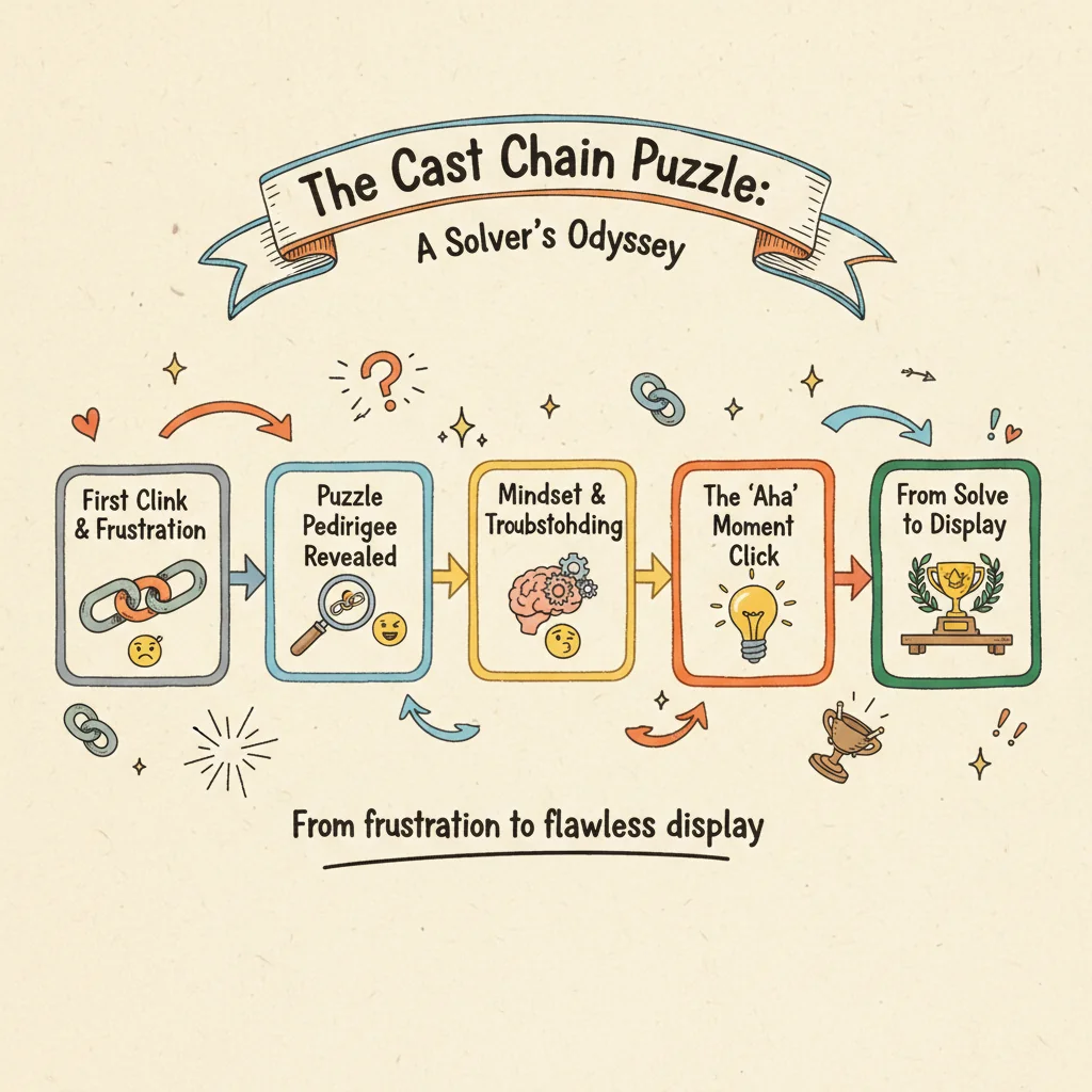 The Deceptive Chain Cast Puzzle: Why 3 Links Are a 6/6 Disentanglement Nightmare