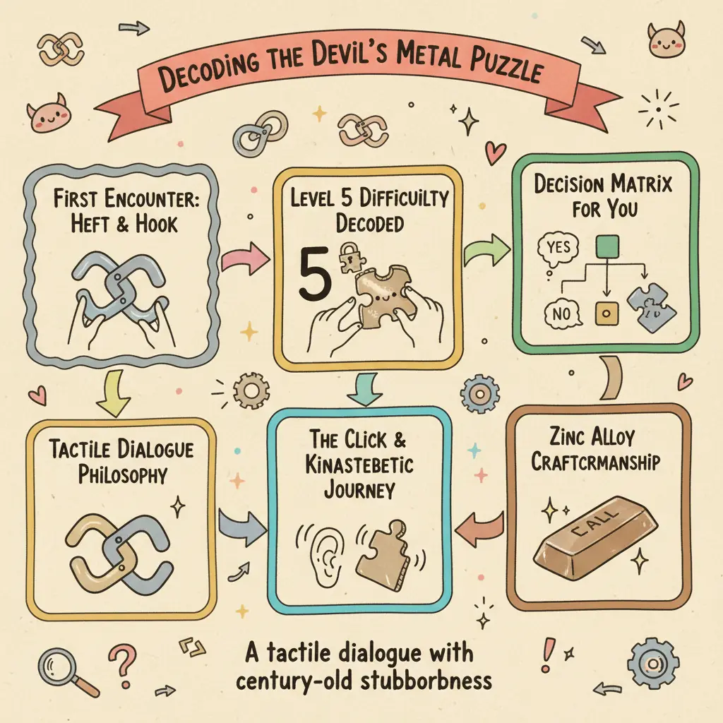 The Devil Cast Puzzle: A 1905 Brain Teaser That Lives in Your Hands