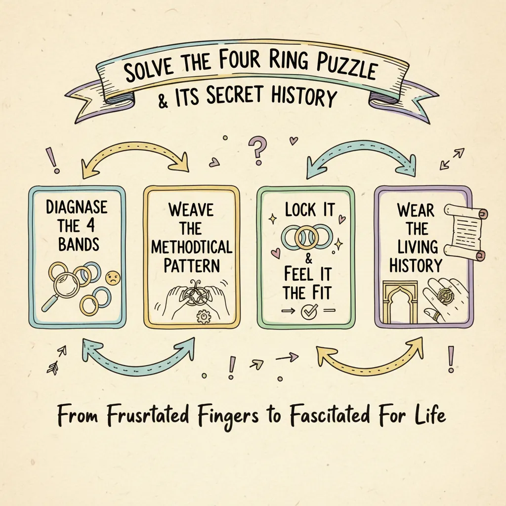 How to Solve Your Four Ring Puzzle Ring (Without the Panic)