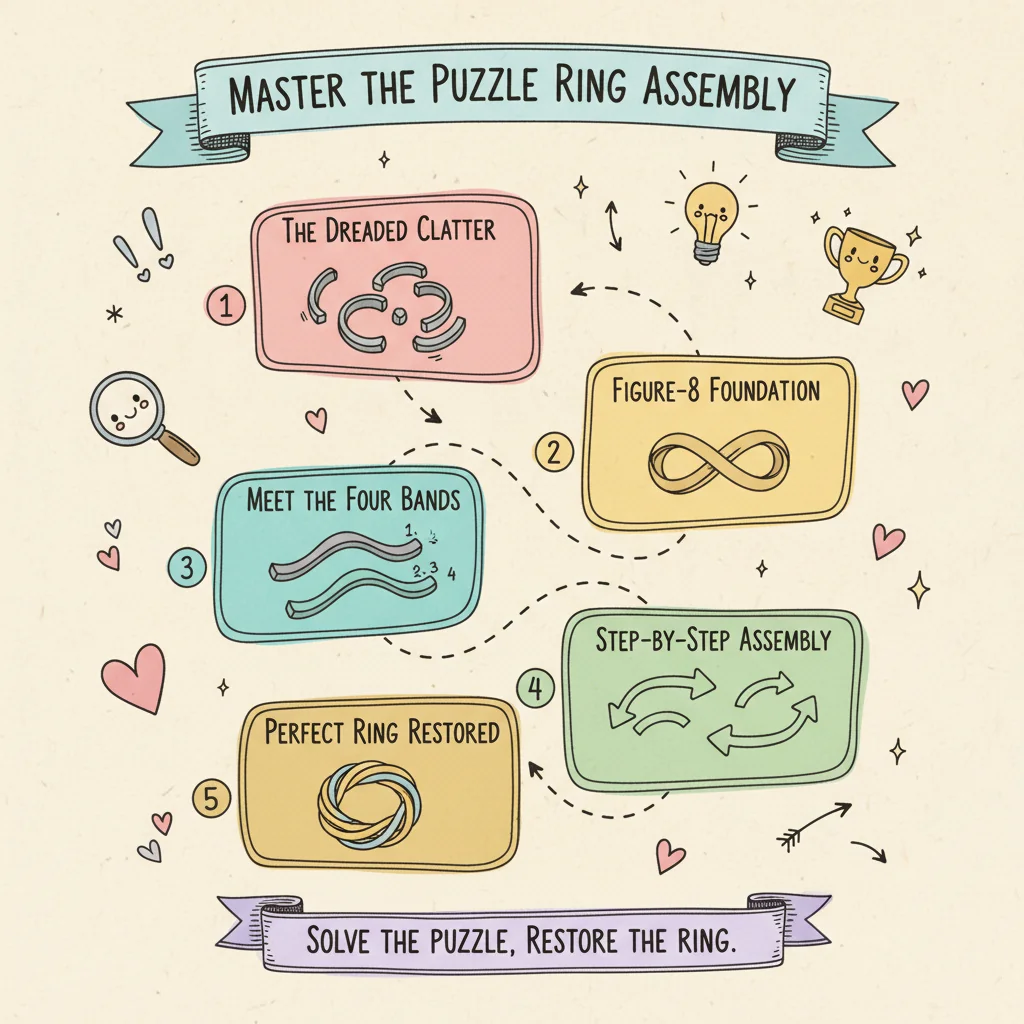 How to Assemble a Puzzle Ring: The 3D Logic That Makes It Click 5 How to Assemble a Puzzle Ring: The 3D Logic That Makes It Click