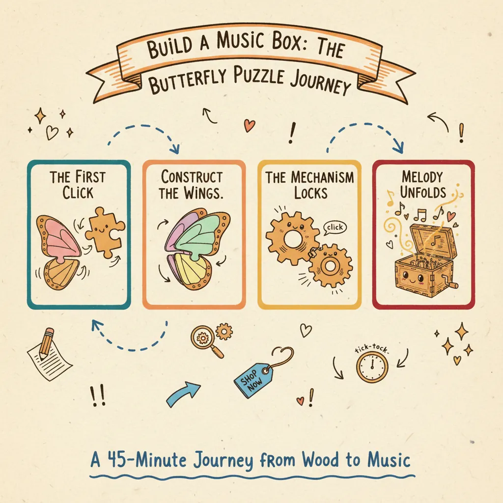 The Layered Butterfly Music Box: A Locking Puzzle That Unlocked My Patience