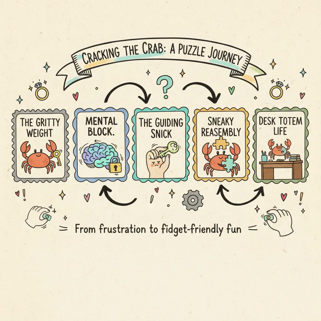 The Metal Crab Puzzle: Fidgeting Your Way to an 'Aha!'