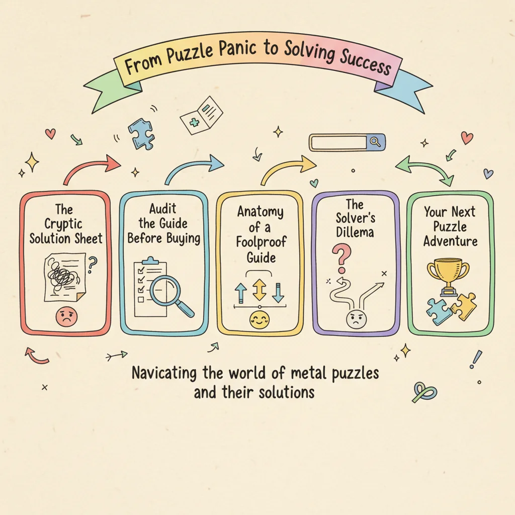 6 Metal Puzzles with Solutions Included, Vetted by a Puzzle Archivist