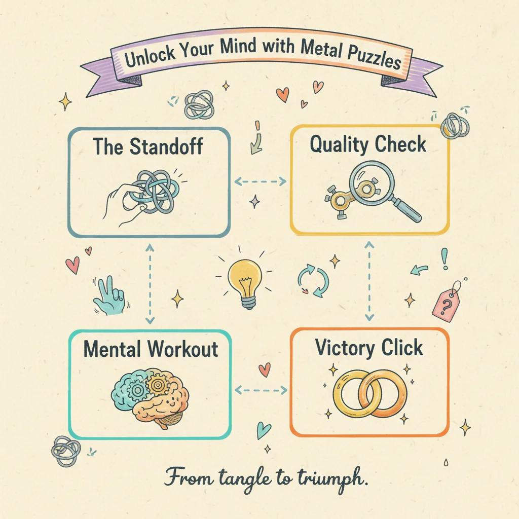 Metal Wire Puzzle Sets: Your First Spatial Reasoning Gym