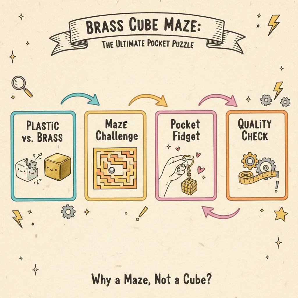 The Brass Cube Maze Keychain: A Hands-On Guide to the Pocket Puzzle That's Not a Rubik's