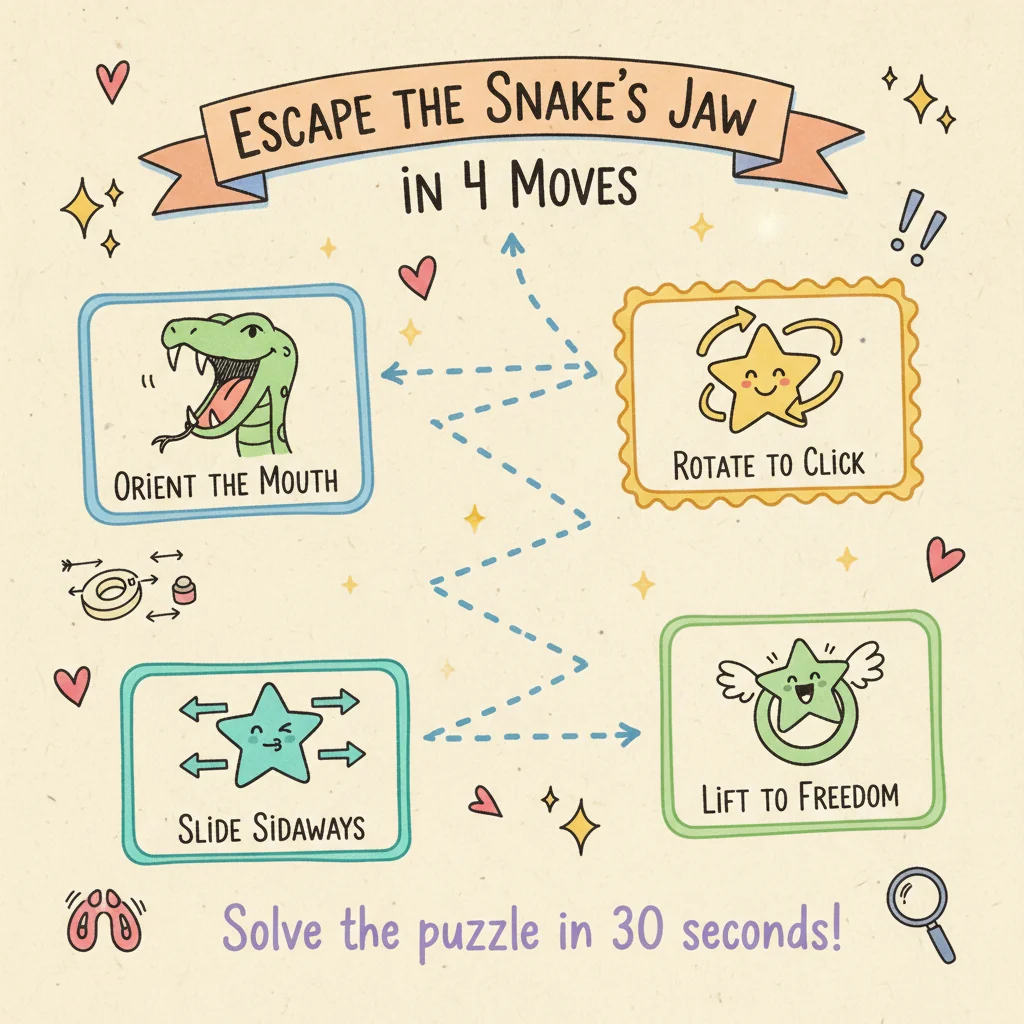Snake Mouth Escape Solution: The 4-Move Key to Its Cam Path 5 Snake Mouth Escape Solution: The 4-Move Key to Its Cam Path