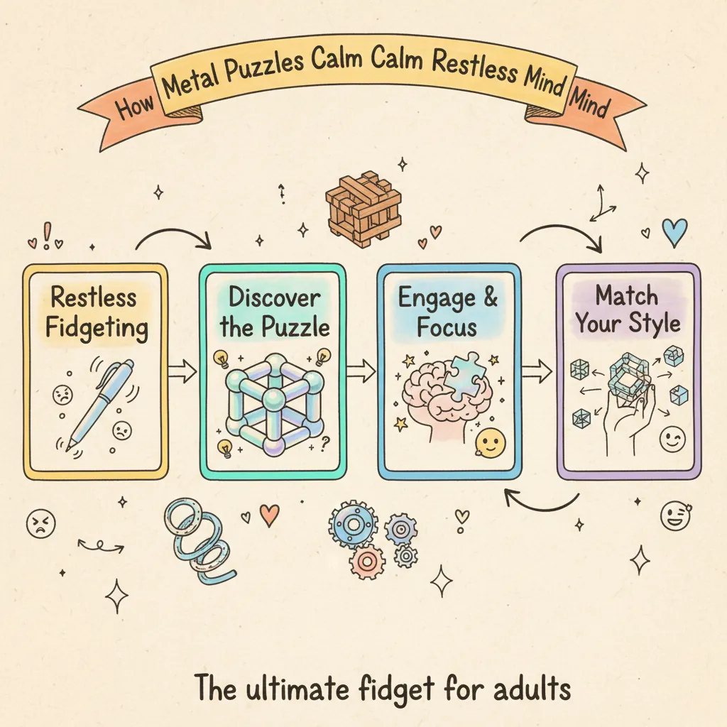 The Grown-Up's Guide to Stress Relief Metal Puzzle Fidgets