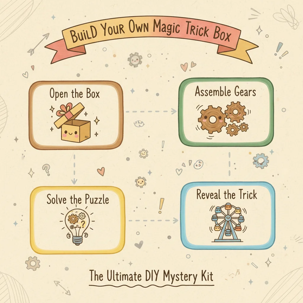 The Wooden Ferris Wheel Music Box Kit: A Trick Puzzle Box You Build Yourself 3 The Wooden Ferris Wheel Music Box Kit: A Trick Puzzle Box You Build Yourself