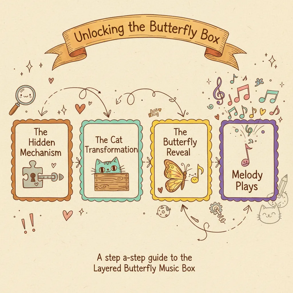 The Layered Butterfly Music Box: A Hands-On Guide to the Ultimate Wooden Cat Puzzle Box