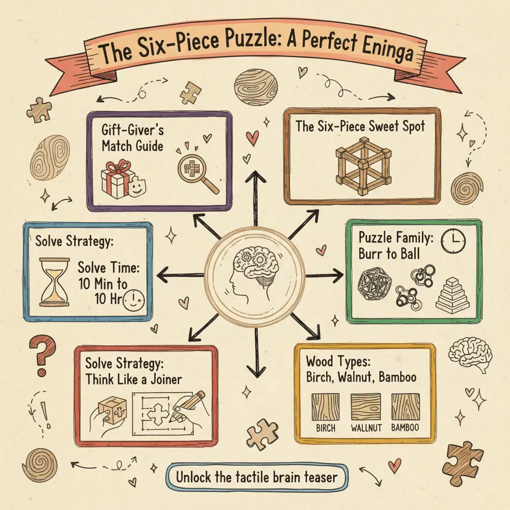 The 6-Piece Wooden Puzzle: A Masterclass in Minimalist Frustration