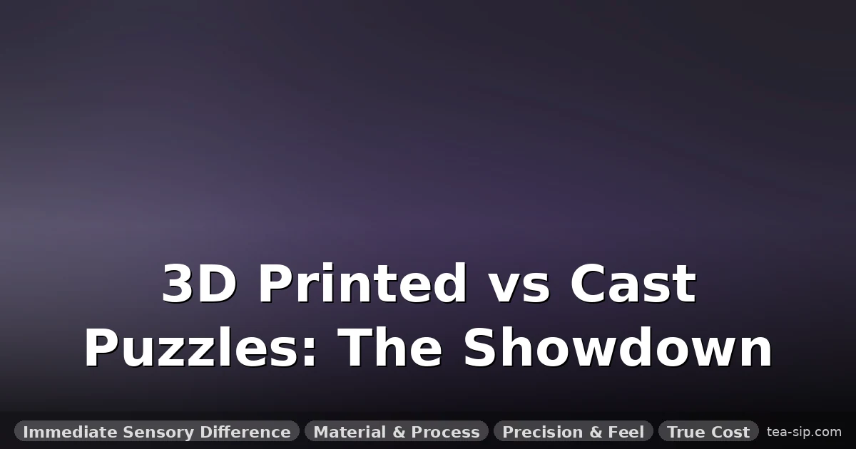 The 3D Printed vs. Cast Metal Puzzle Showdown: Tested