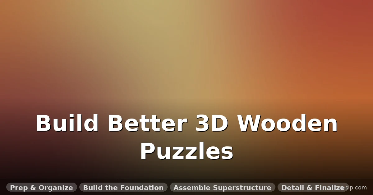 57 Essential 3D Wooden Puzzle Assembly Tips (Phase-by-Phase)