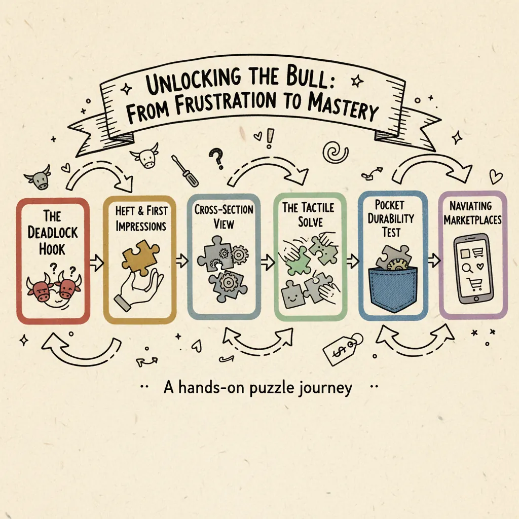 Bull Head Lock Puzzle: The 2-Piece Enigma You Can't Force Open