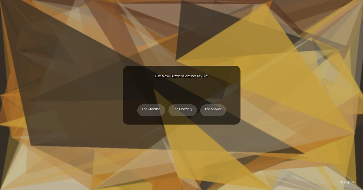 The 5-Step Guide to a Cast Metal Puzzle Valentine's Day Gift