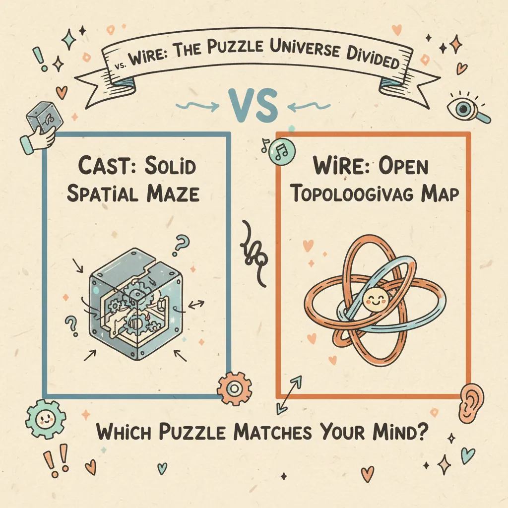 Cast vs. Wire Puzzles: The 5 Key Differences (Beyond the Metal)