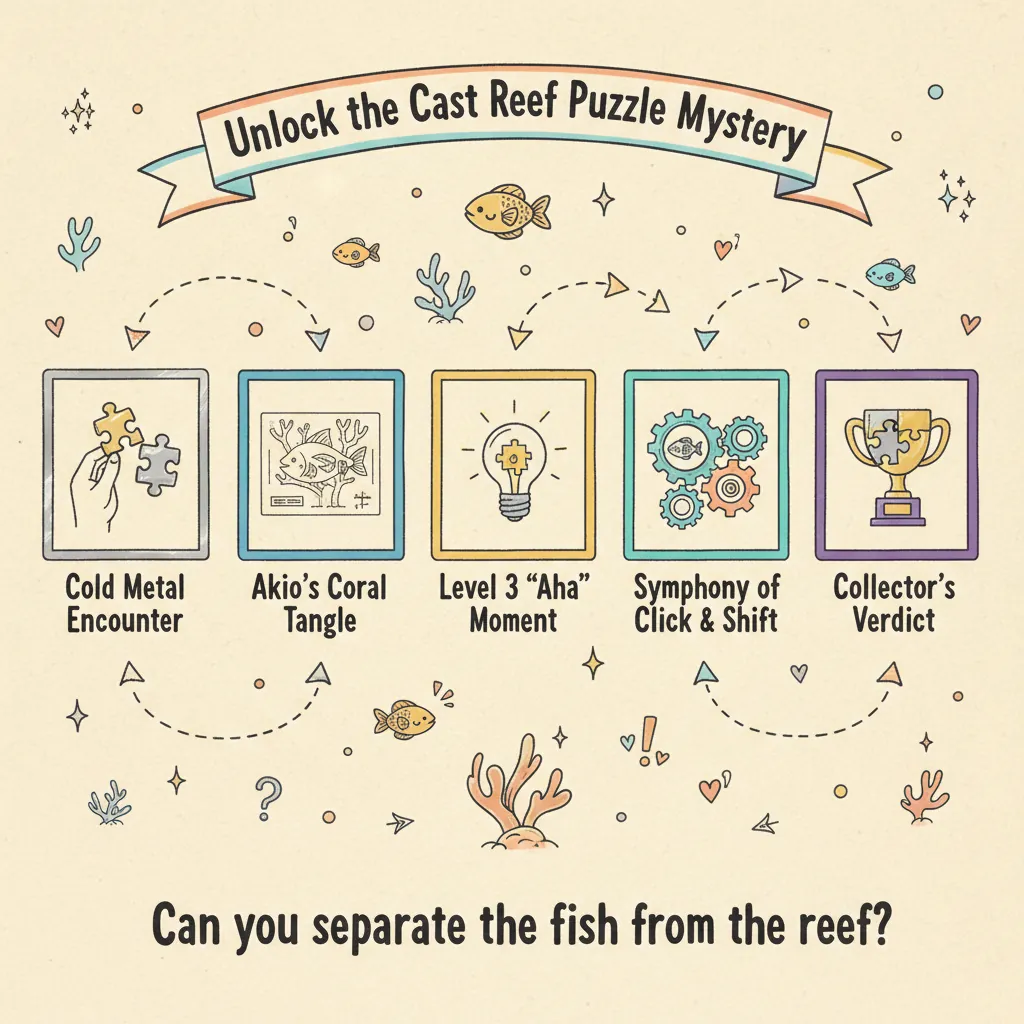 The Gold Fish, Silver Coral Puzzle: A Cast Reef Tactile Review