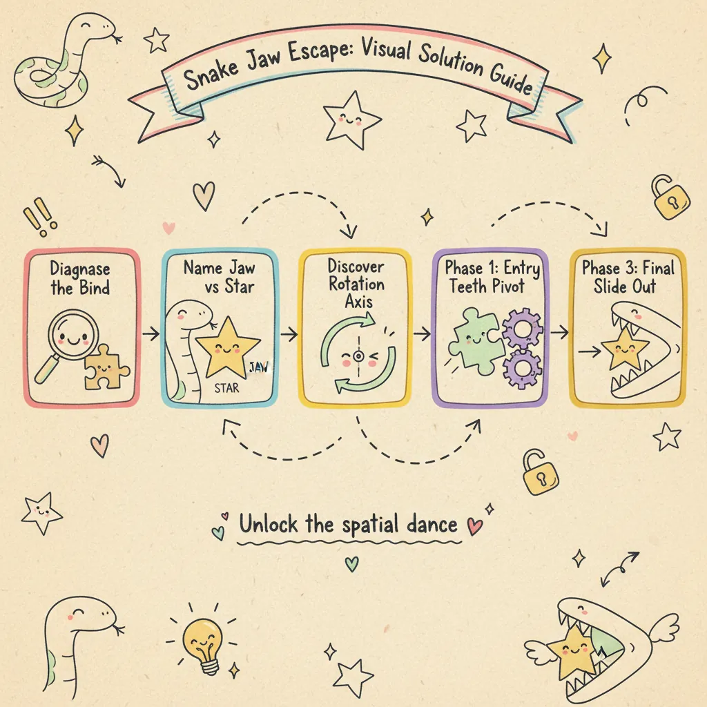 Snake Mouth Escape Puzzle: The 3-Step Visual Trick Competitors Miss