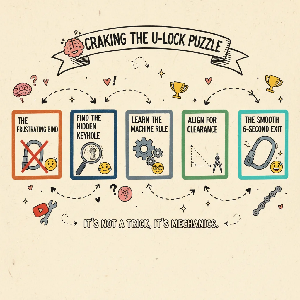 The U-Shaped Metal Lock Puzzle: Solve It by Learning Its Hidden Keyhole