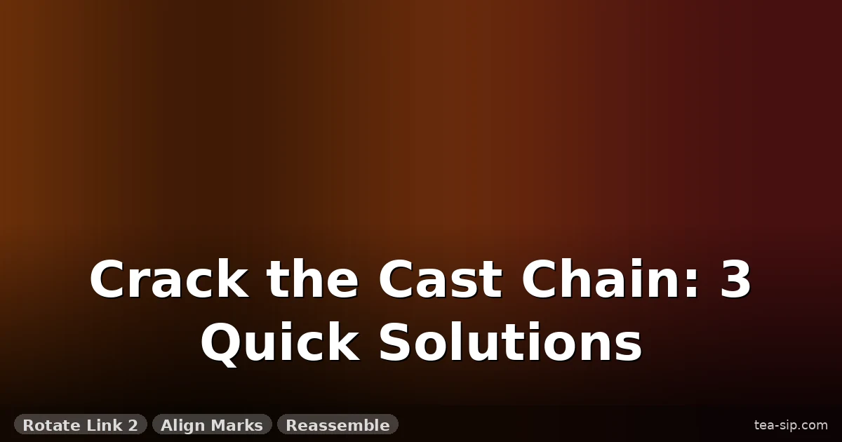 3 Ways to Solve the Cast Chain Puzzle (Avoid the Softlock)
