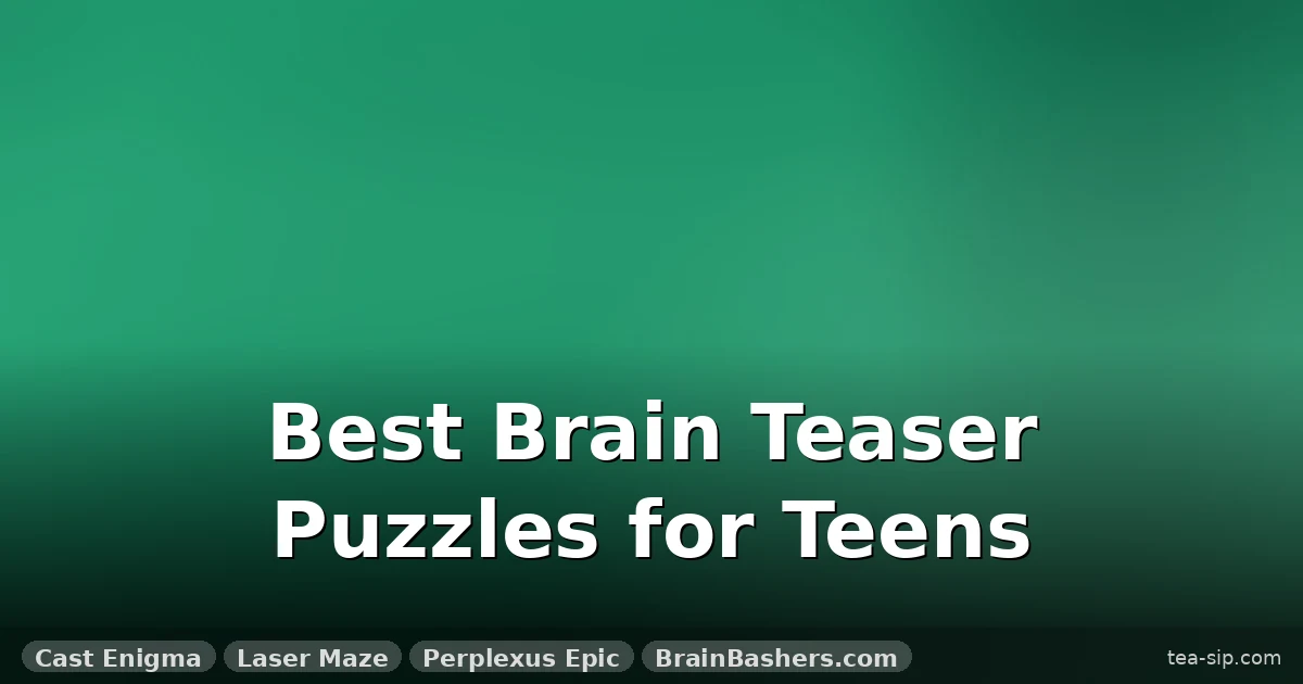 Best Brain Teaser Puzzles for Teenagers: 7 Top Picks Tested
