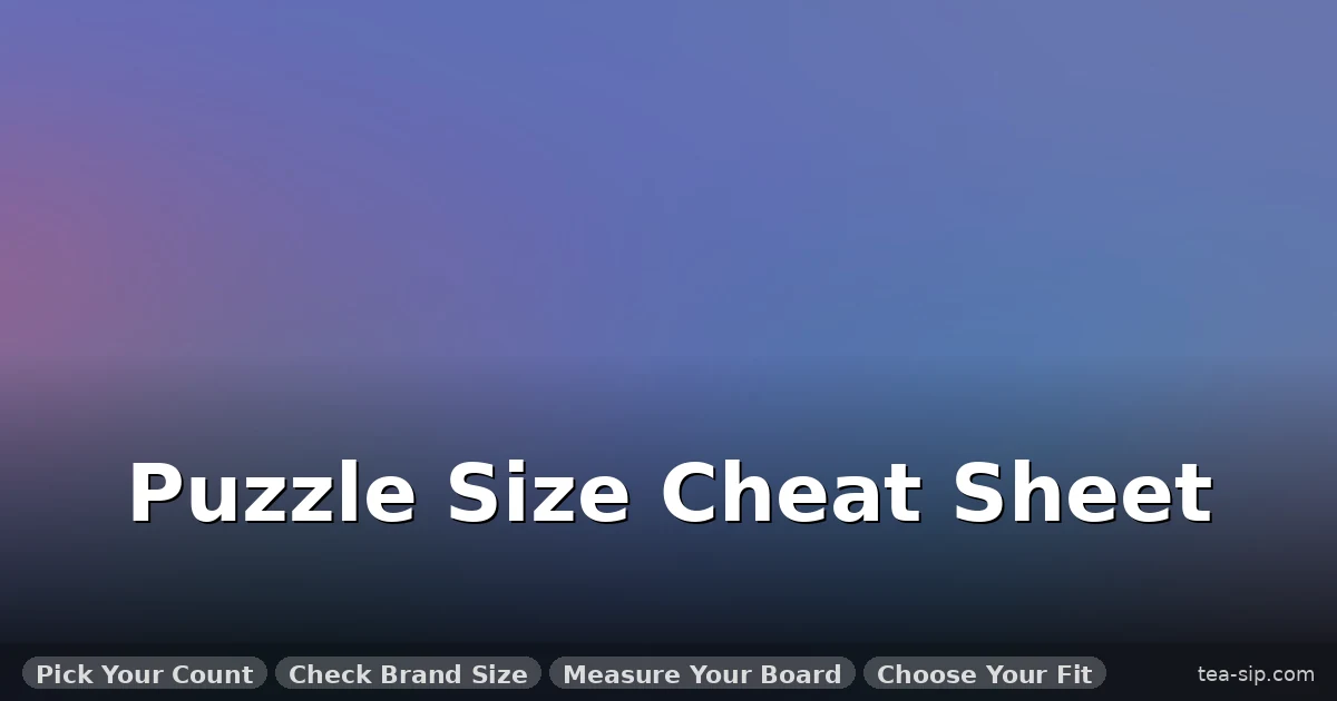 Cast Puzzle Size Comparison Guide: Fit Your Table Space Now