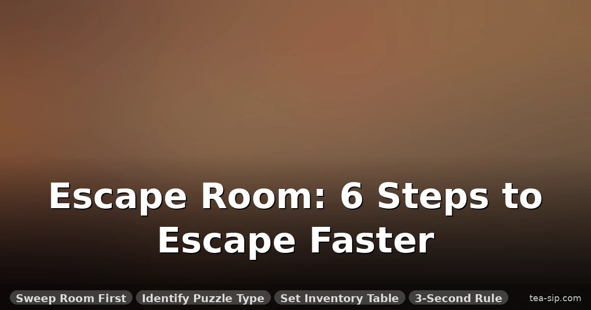 8 Escape Room Puzzle Solving Strategies That Beat 80% of Teams