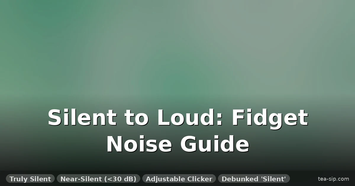 Fidget Toy Noise Level Comparison: Data-Driven Decibel Tests for Quiet Environments 3 Fidget Toy Noise Level Comparison: Data-Driven Decibel Tests for Quiet Environments