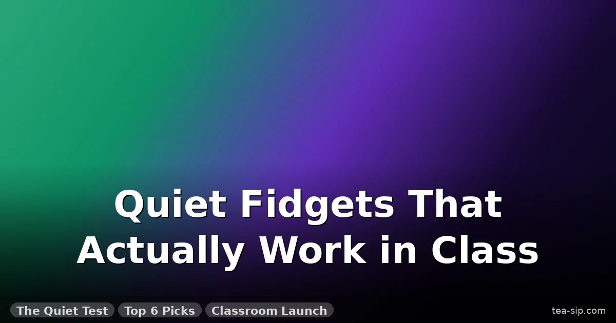 7 Teacher-Approved Fidget Toys for Classroom (Quiet, Tested, Under $12) 5 7 Teacher-Approved Fidget Toys for Classroom (Quiet, Tested, Under $12)