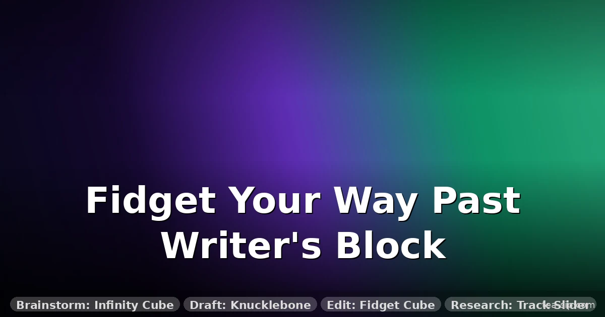 6 Quiet Fidget Toys for Writer's Block That Boost Focus (Tested)