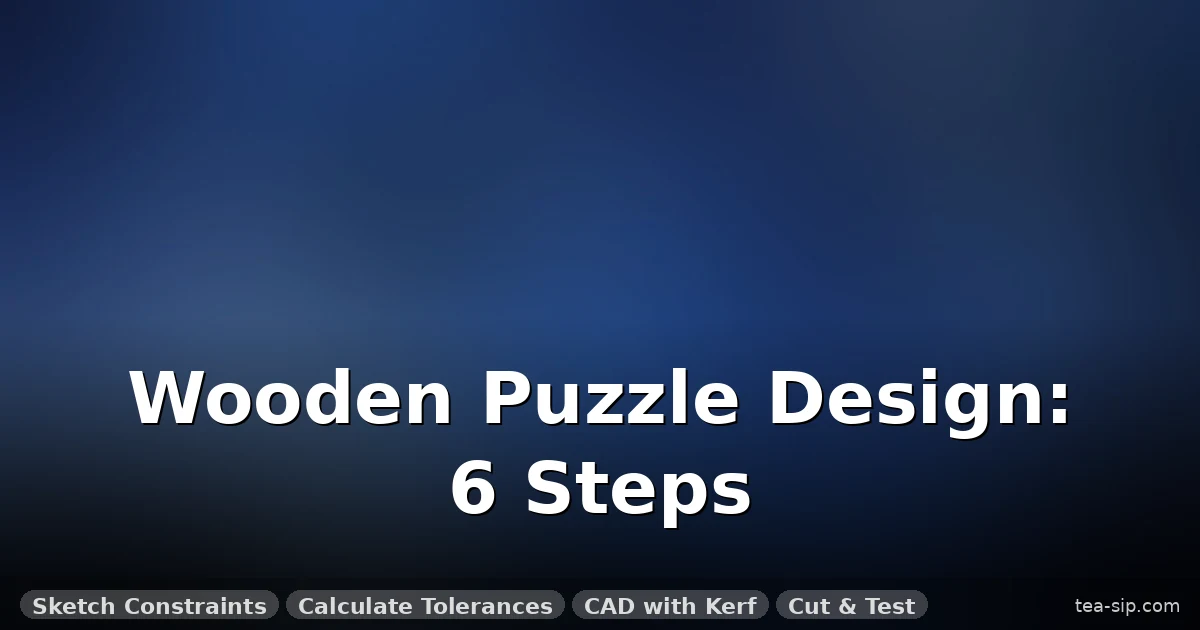 How Are Wooden Mechanical Puzzles Designed: 7 Steps from Idea to Working Prototype