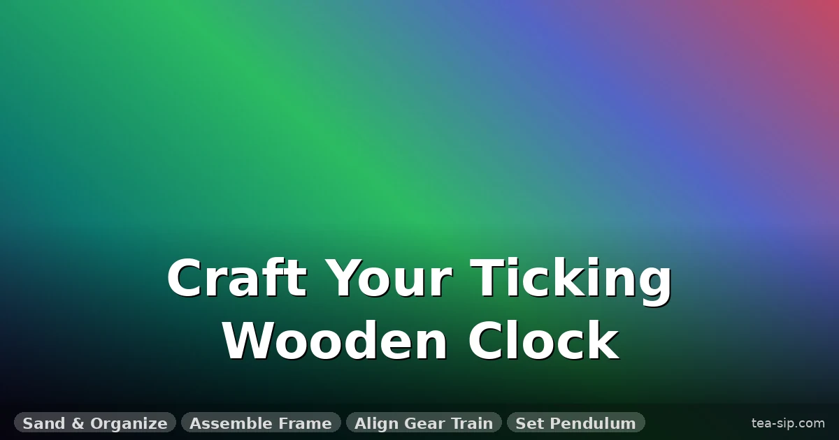 How to Build a Wooden Clock Puzzle: 6 Steps to a Ticking Masterpiece 37 How to Build a Wooden Clock Puzzle: 6 Steps to a Ticking Masterpiece
