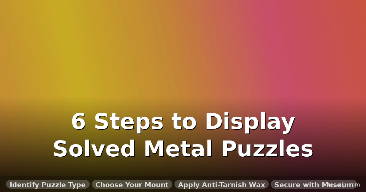 How to Display Solved Metal Puzzles: 7 Display Methods Tested on 50+ Puzzles 26 How to Display Solved Metal Puzzles: 7 Display Methods Tested on 50+ Puzzles