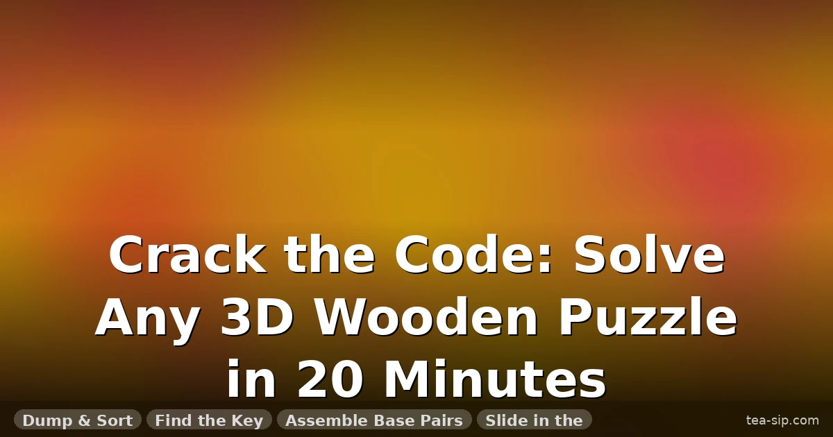 How to Solve 3D Wooden Puzzles: The Universal 6-Step Method 5 How to Solve 3D Wooden Puzzles: The Universal 6-Step Method