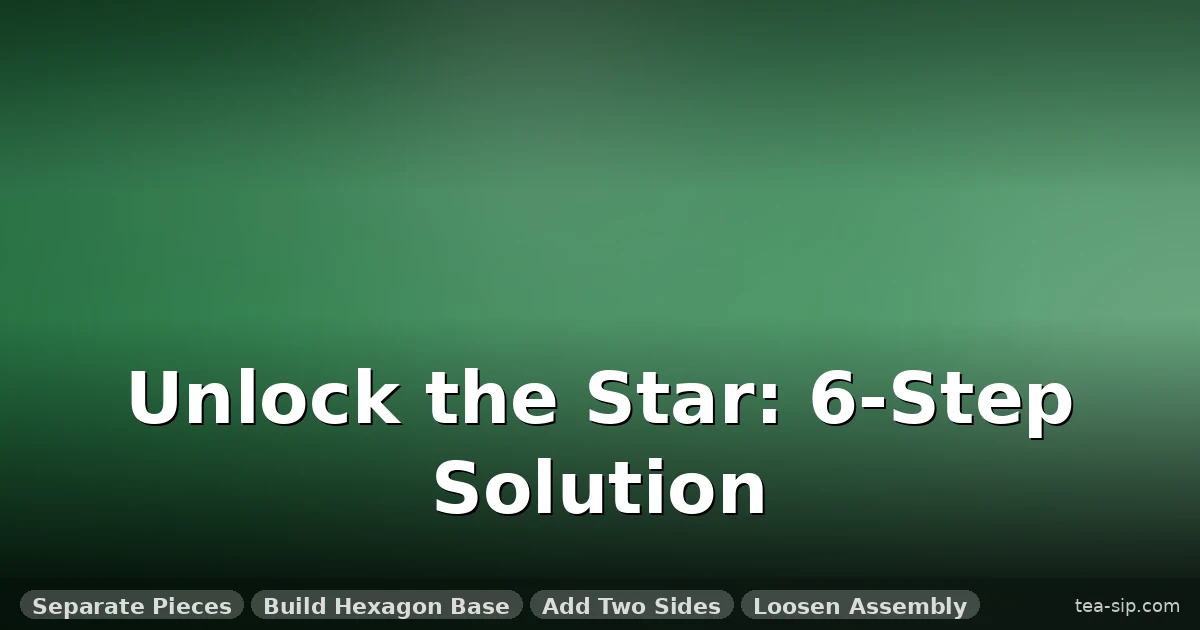 How to Solve a 6 Piece Wooden Star Puzzle – The Final Piece Fix 1 How to Solve a 6 Piece Wooden Star Puzzle – The Final Piece Fix