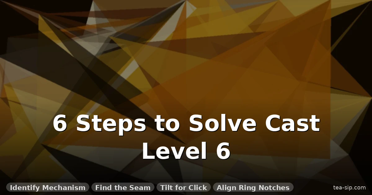 How to Solve Cast Huzzle Level 6: Step-by-Step for All 6 Grand Masters 1 How to Solve Cast Huzzle Level 6: Step-by-Step for All 6 Grand Masters