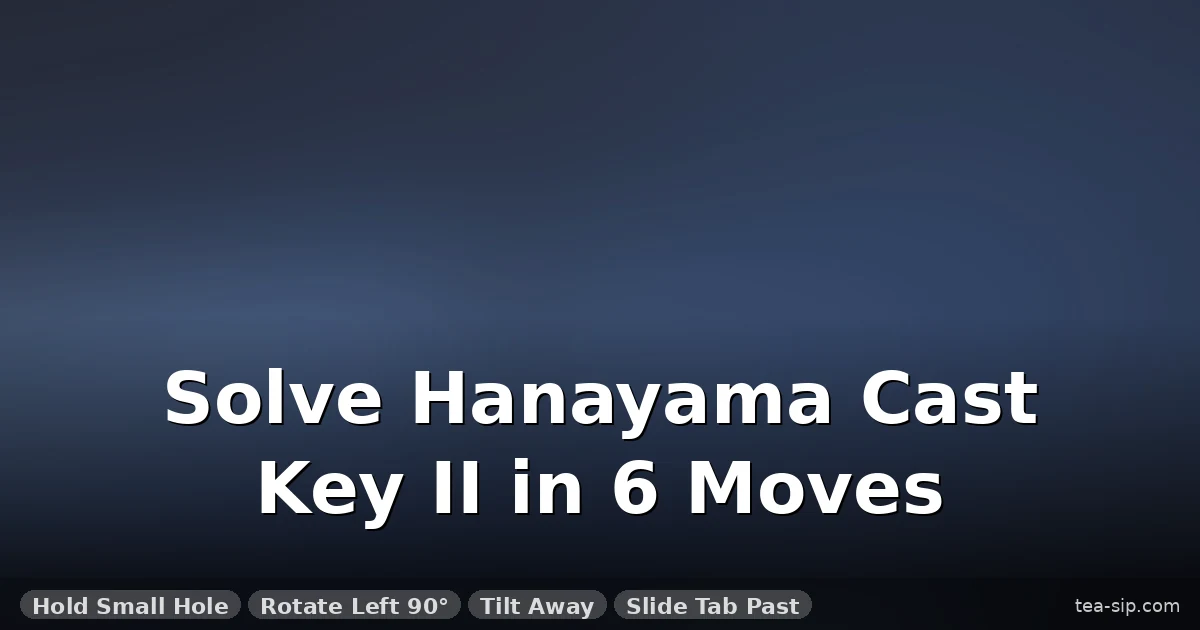 How to Solve the Cast Key II Puzzle: 6 Steps to Finally Separate the Stuck Keys