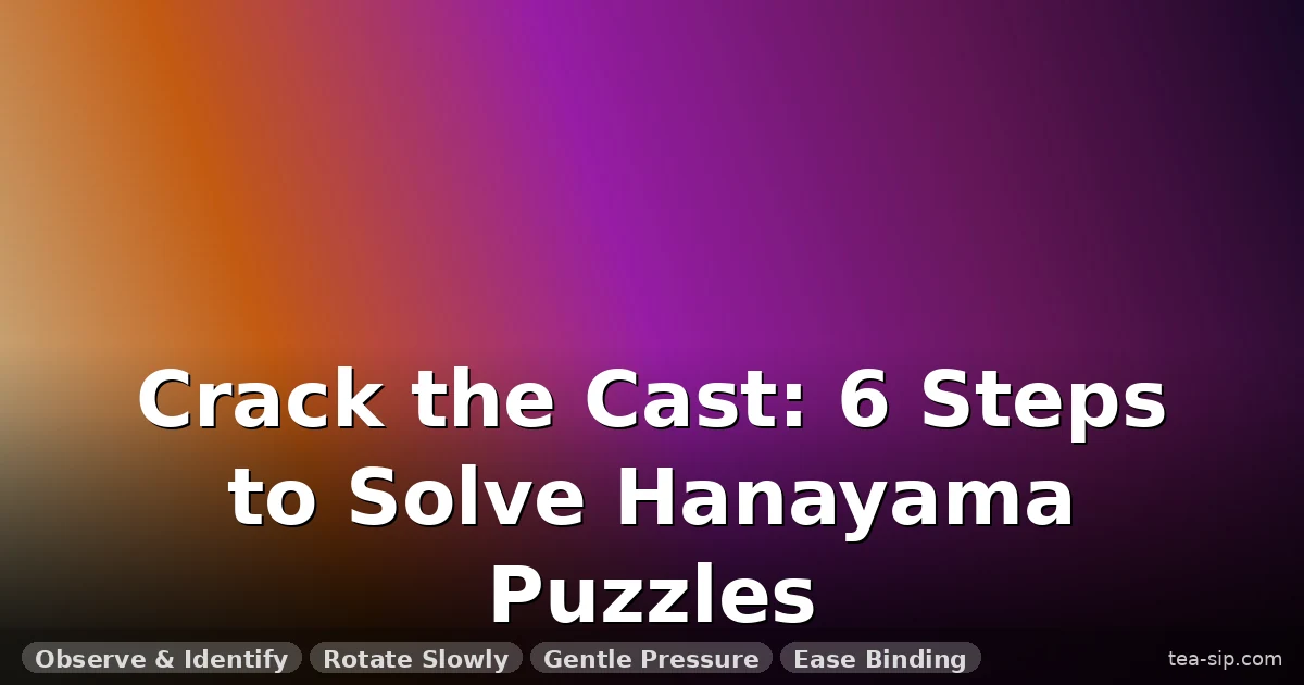 How to Solve Cast Puzzles: 6 Strategies and a Stuck-Piece Fix