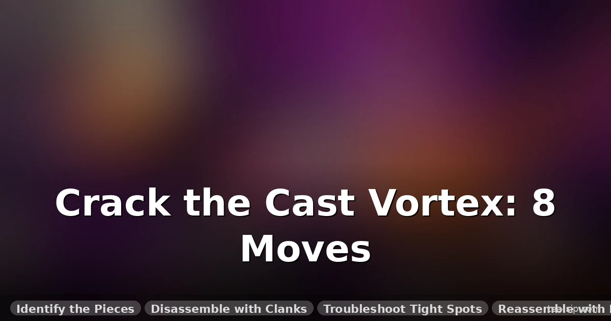 How to Solve Cast Vortex: 8 Steps to Disassemble and Reassemble the 6-Star Puzzle