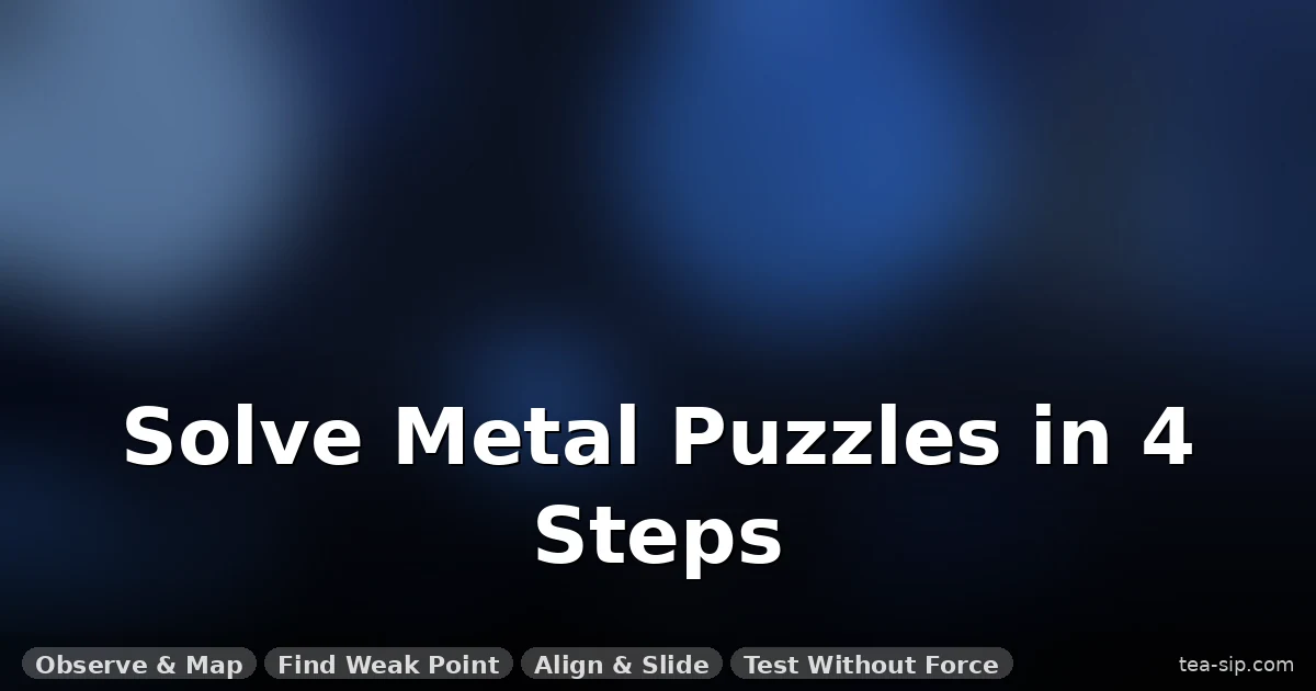 How to Solve Interlocking Metal Puzzles: 3 Universal Moves That Work Every Time 7 How to Solve Interlocking Metal Puzzles: 3 Universal Moves That Work Every Time