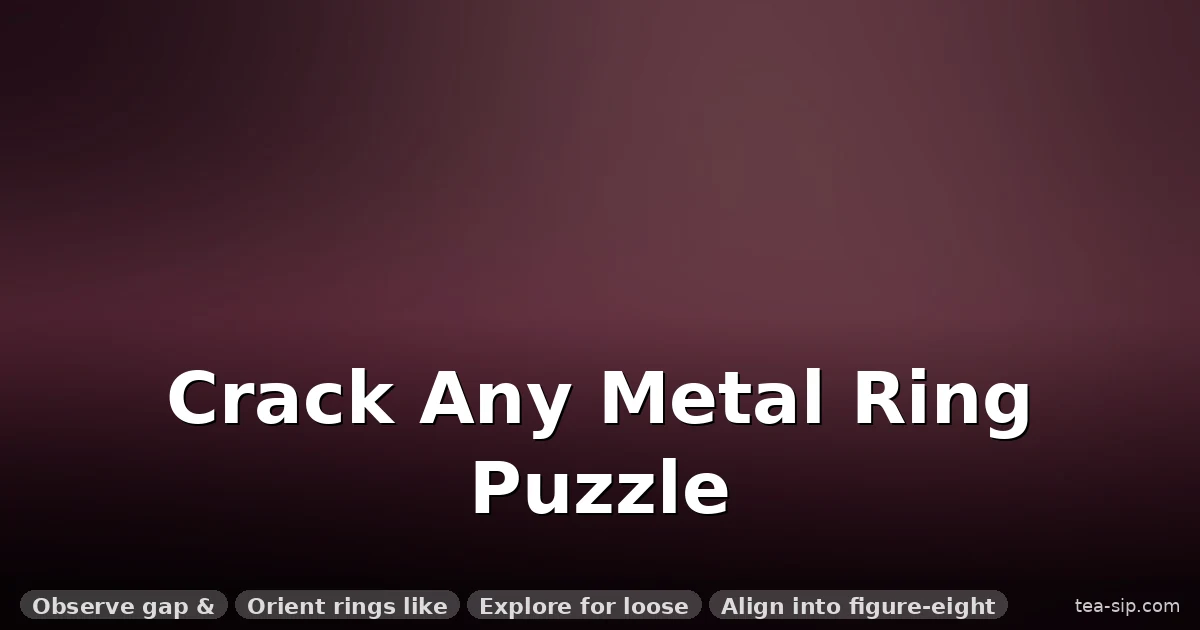 How to Solve Any Metal Ring Puzzle in 5 Steps (Universal Method)