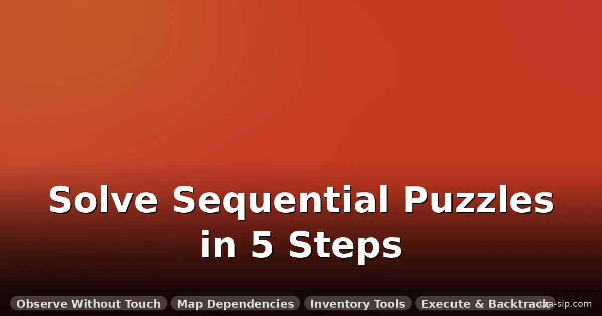 How to Solve a Sequential Discovery Puzzle: 5 Steps to Your First Solve
