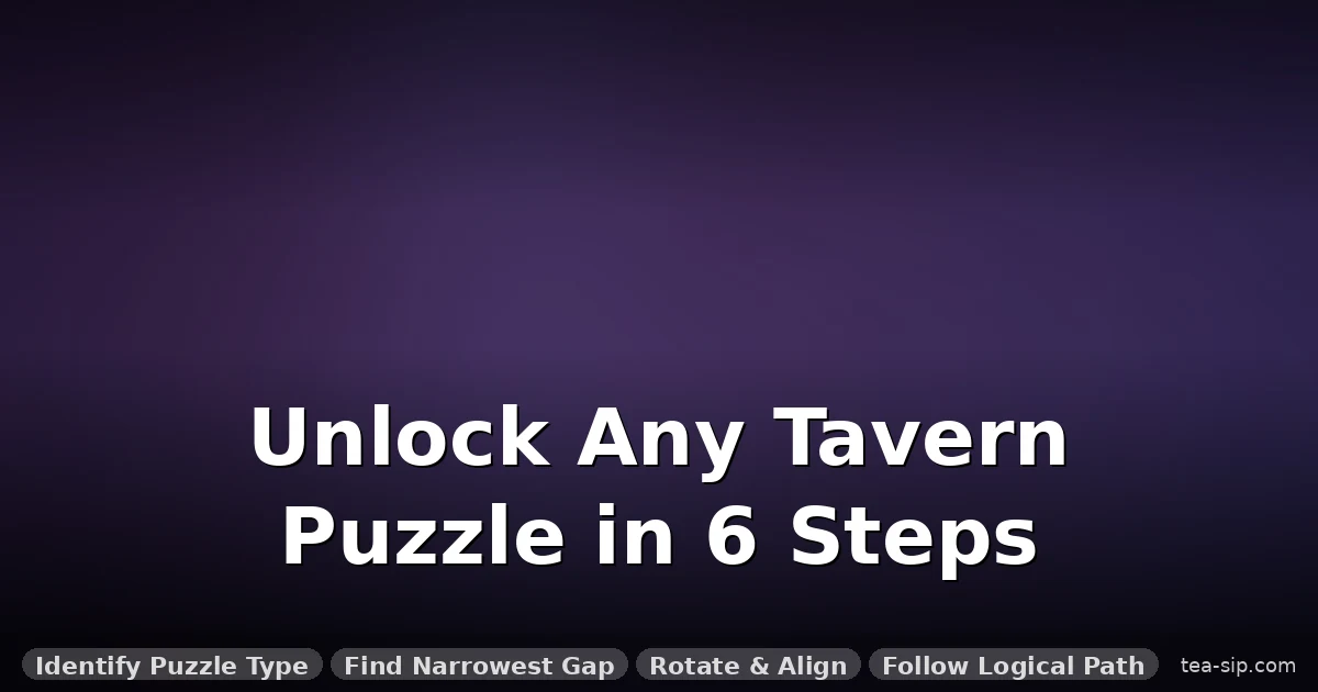 How to Solve Any Tavern Puzzle: A Universal Method That Works Every Time 3 How to Solve Any Tavern Puzzle: A Universal Method That Works Every Time