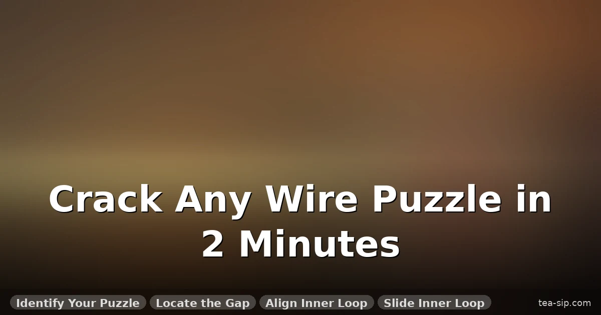 How to Solve a Wire Puzzle: The 3-Move Trick That Works Every Time