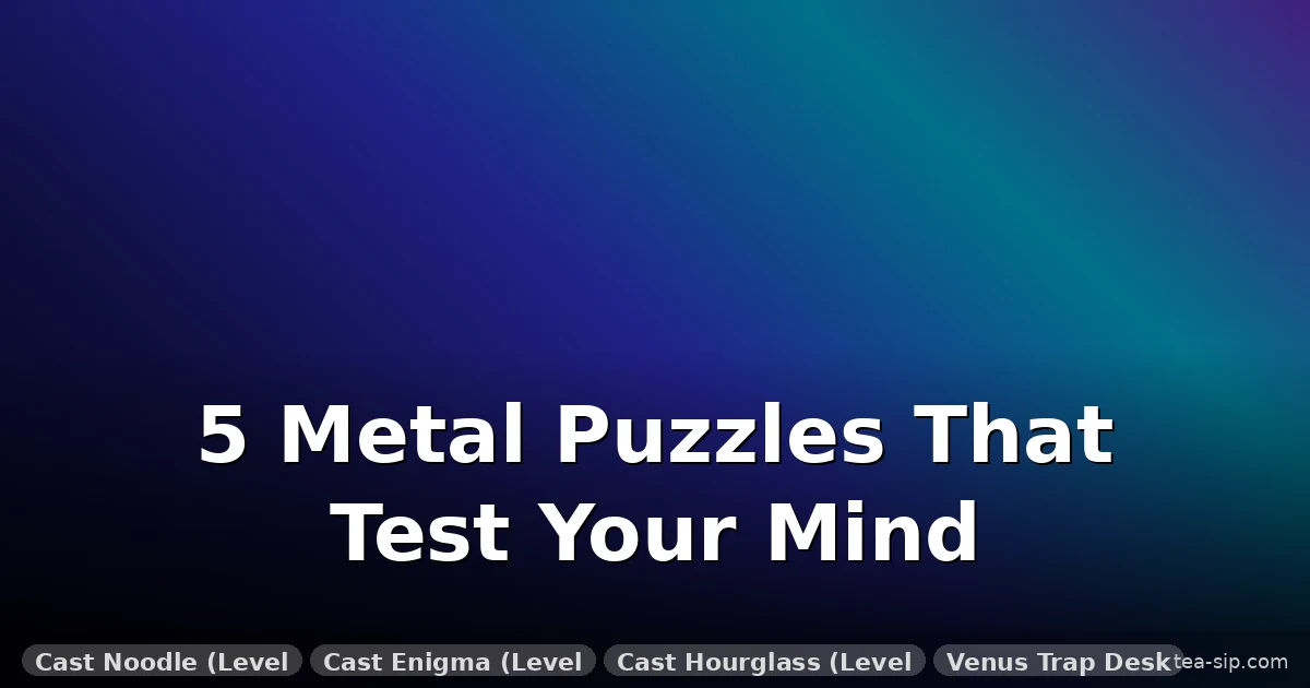 Metal Brain Teaser Puzzles for Adults: 5 Top Picks Based on Use Case